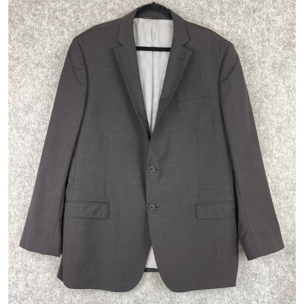 Brooks Brothers Explorer Madison Blazer Sport Coat Mens 46L Gray Wool Stretch